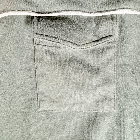 Vtg Levi's 1/4 Zip Short-Sleeve Polo Shirt Men's Size M Green 90s Retro Sporty - Picture 3 of 8